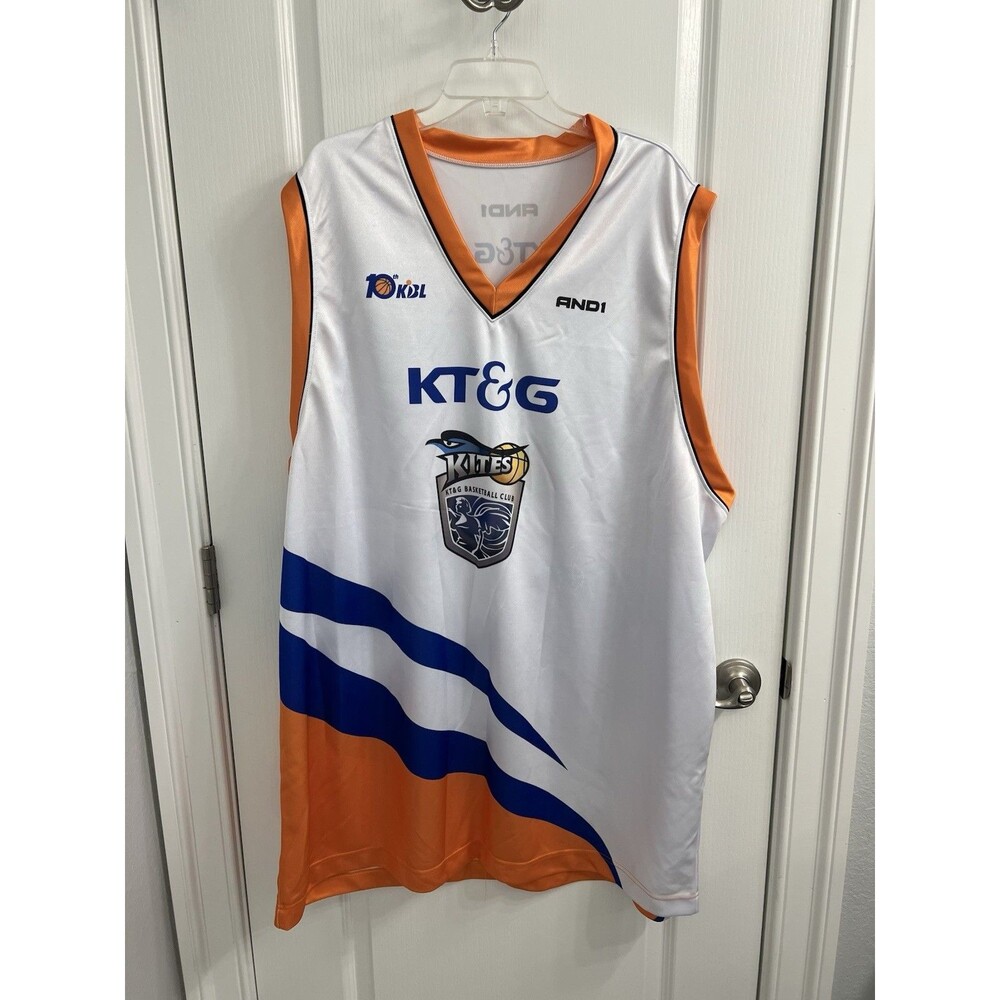 Vintage KBL Kites KT&G Basketball Club #4 Junior Burrough Jersey 3XL